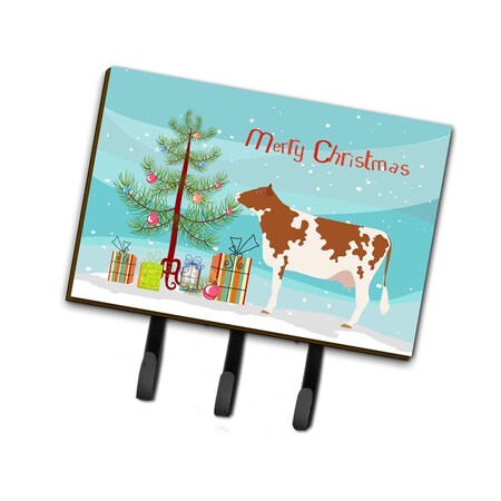 Carolines Treasures Ayrshire Cow Christmas Leash or Key Holder BB9194TH68